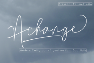 Achange Duo: A Modern Script Font for Crafters