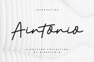Aintonio: A Signature Typeface for Modern Web Design