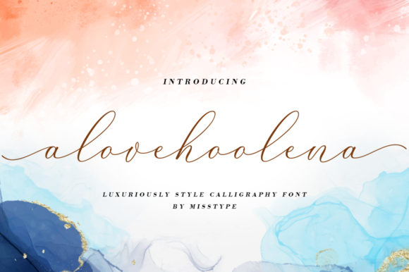 Alove Hoolena: A Sweet Script Font for Editorial Design
