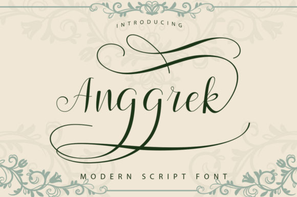 Anggrek: A Modern Script Font for Your Brand