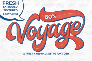 Bon Voyage Duo: A Retro Script Font for Web Design