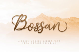 Bossan: A Modern Handwritten Font for Web Design