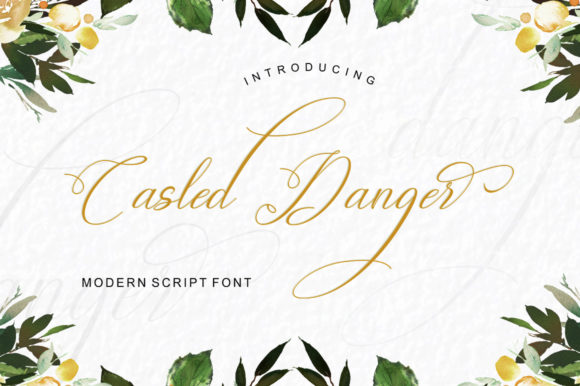 Casled Danger: A Bold Handwritten Font for Marketers