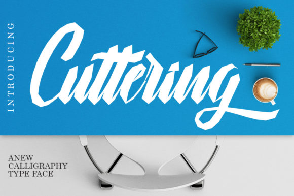 Cuttering: A Bold Script Font for Brand Identity
