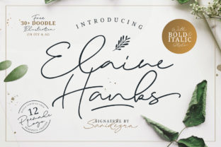 Elaine Hanks: A Charming Handwritten Font for Marketers