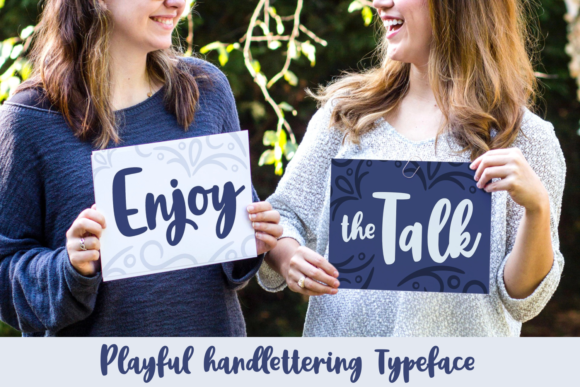 Enjoy the Talk: A Bold Handwritten Font for Campaigns