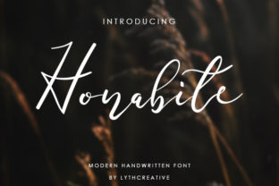 Honabite: A Handwritten Font for Crafters