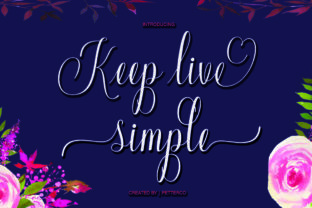 Keep Live Simple: A Bold Handwritten Font for Branding
