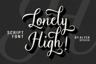 Lonely High: A Retro Handwritten Font for Brands