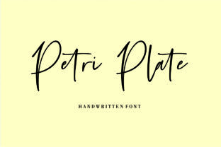 Petri Plate: A Handwritten Font for Business Branding
