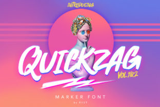 Quickzag: The Energetic Hand-Drawn Font for Makers