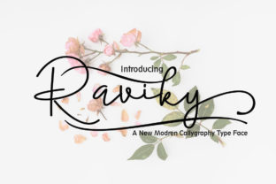 Raviky: A Romantic Handwritten Font for Crafters