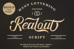 Realout: A Bold Handwritten Font for Branding