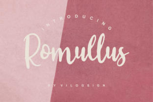 Romullus: A Playful Handwritten Font for Small Business Branding