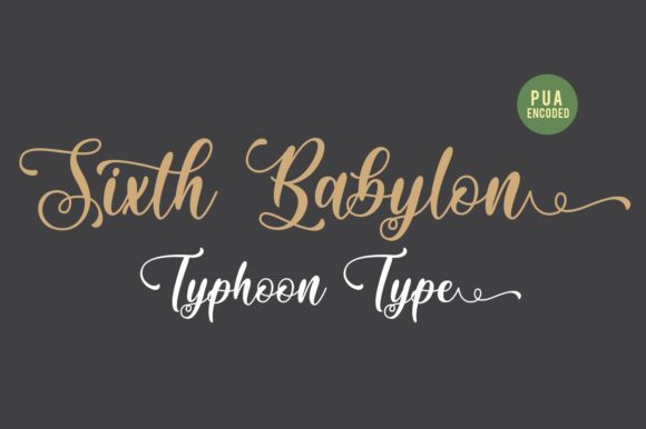 Sixth Babylon: A Handwritten Font for Makers