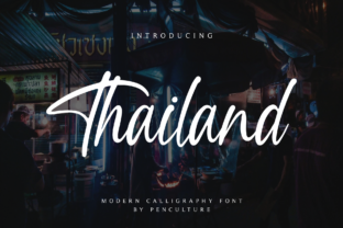 Thailand: A Modern Script Font for Editorial Design