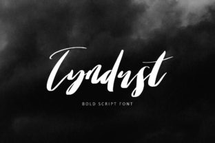 Tyndust: A Hand-Painted Script Font for Makers