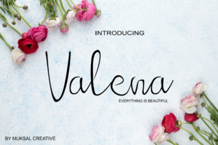 Valena: A Romantic Handwritten Font for Crafters