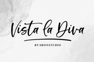 Vista La Diva: A Romantic Script Font for Branding