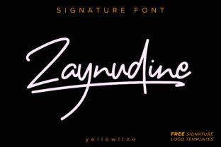 Zaynudine: A Modern Script Font for Web Design
